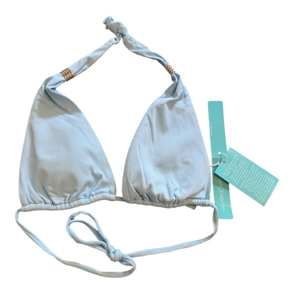 Melissa Odabash Grenada Bikini Top in Celeste Blue NWT - Picture 5 of 6